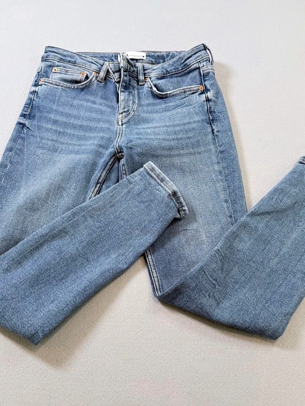 Zara ZW Collection Skinny/Slim Leg Jeans in Blue Size 6